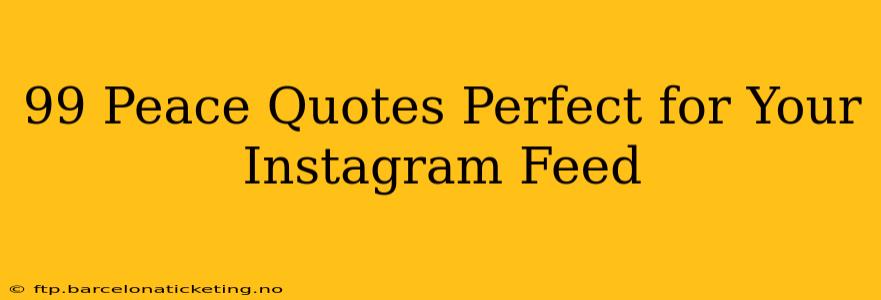 99 Peace Quotes Perfect for Your Instagram Feed
