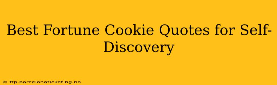 Best Fortune Cookie Quotes for Self-Discovery