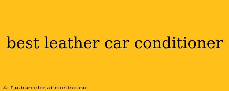 best leather car conditioner
