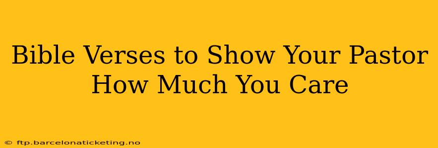 Bible Verses to Show Your Pastor How Much You Care
