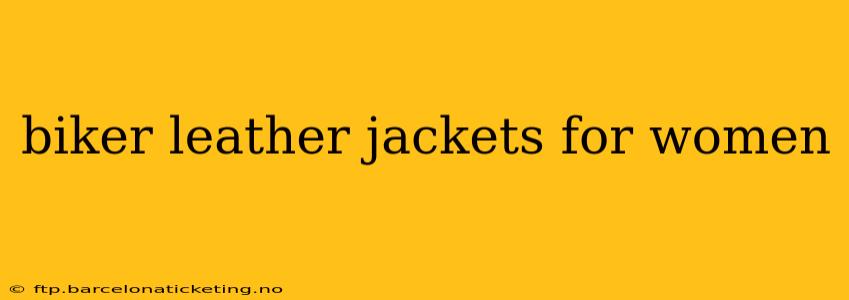 biker leather jackets for women