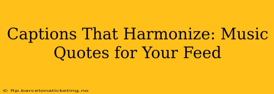 Captions That Harmonize: Music Quotes for Your Feed