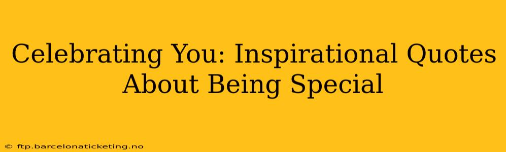 Celebrating You: Inspirational Quotes About Being Special