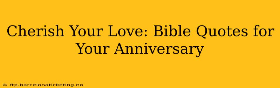 Cherish Your Love: Bible Quotes for Your Anniversary