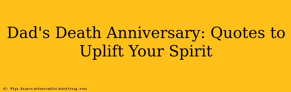 Dad's Death Anniversary: Quotes to Uplift Your Spirit
