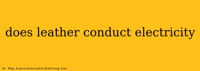 does leather conduct electricity