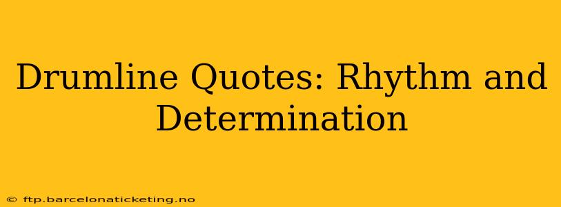 Drumline Quotes: Rhythm and Determination
