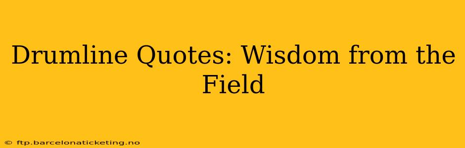 Drumline Quotes: Wisdom from the Field