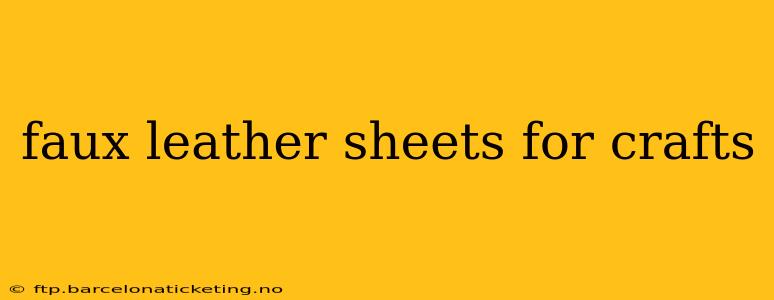 faux leather sheets for crafts