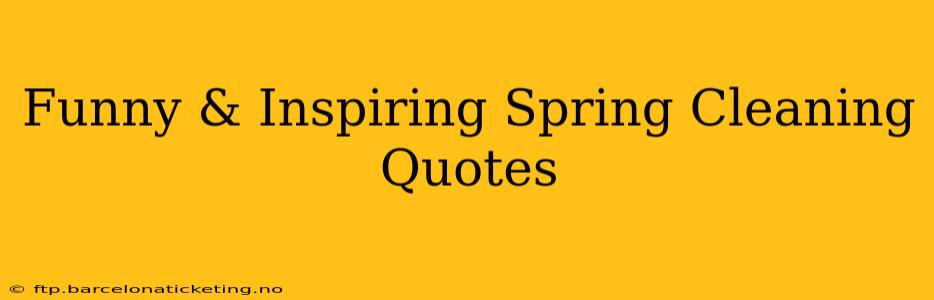 Funny & Inspiring Spring Cleaning Quotes