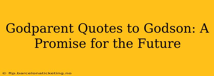 Godparent Quotes to Godson: A Promise for the Future