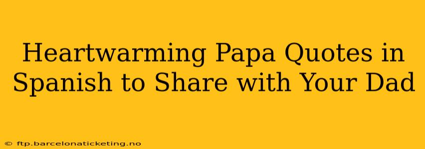 Heartwarming Papa Quotes in Spanish to Share with Your Dad