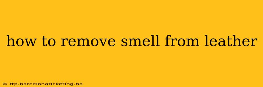 how to remove smell from leather