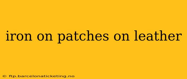 iron on patches on leather