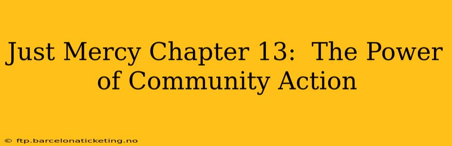 Just Mercy Chapter 13:  The Power of Community Action