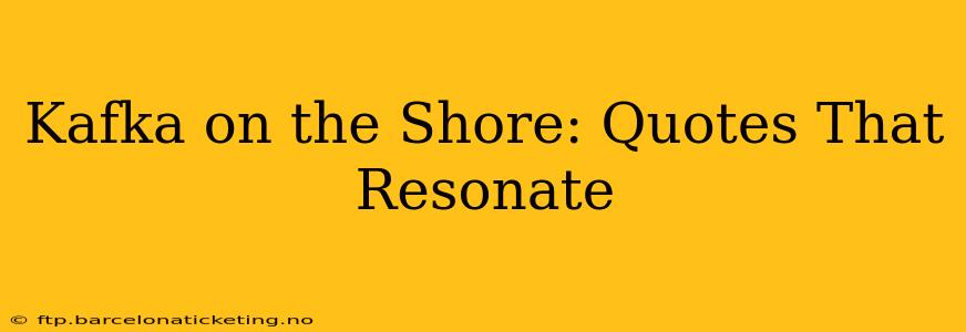 Kafka on the Shore: Quotes That Resonate