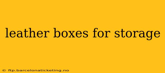 leather boxes for storage