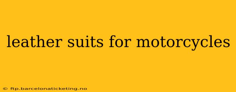 leather suits for motorcycles