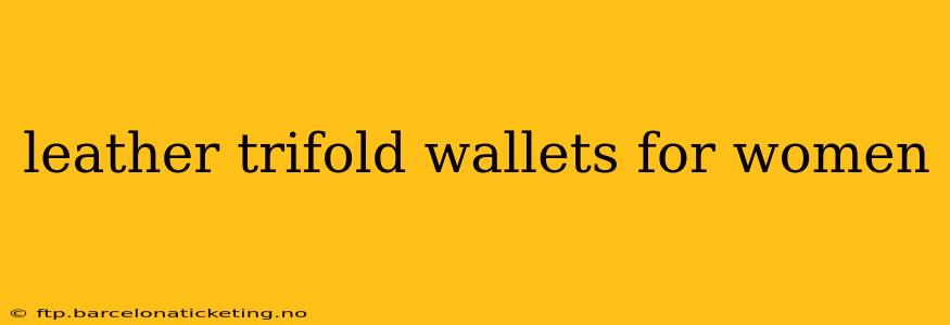 leather trifold wallets for women