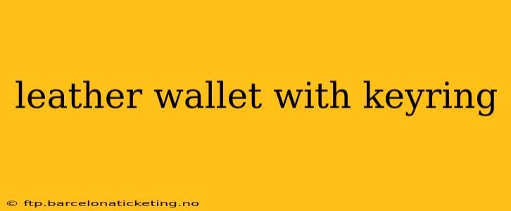leather wallet with keyring