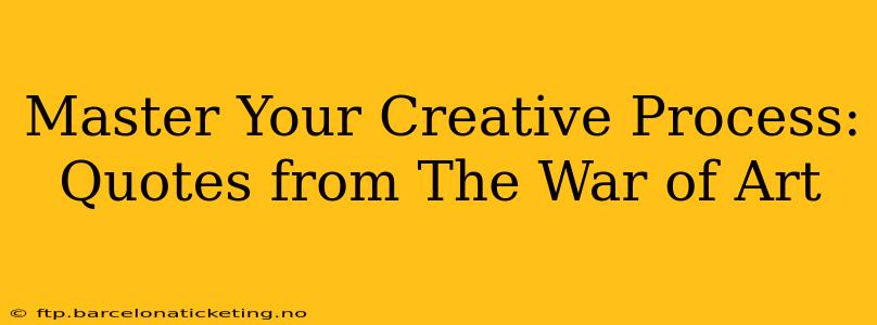 Master Your Creative Process: Quotes from The War of Art