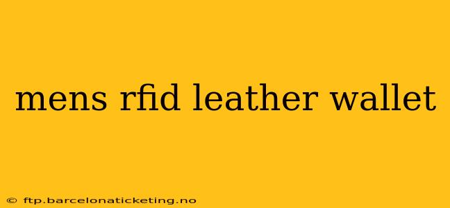 mens rfid leather wallet