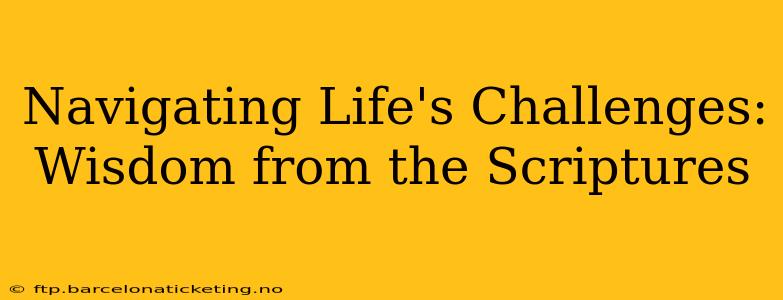 Navigating Life's Challenges: Wisdom from the Scriptures