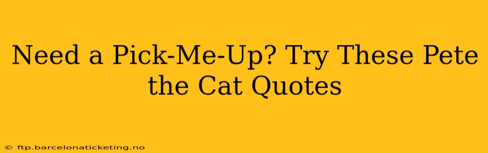 Need a Pick-Me-Up? Try These Pete the Cat Quotes