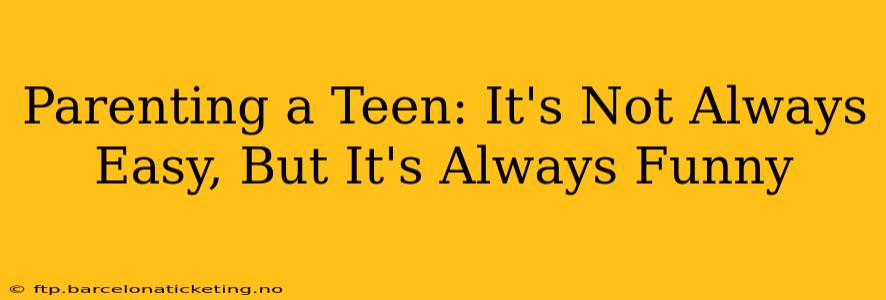 Parenting a Teen: It's Not Always Easy, But It's Always Funny