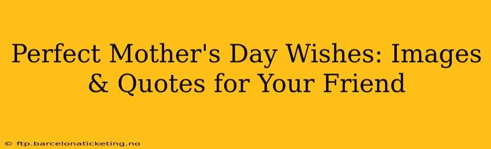 Perfect Mother's Day Wishes: Images & Quotes for Your Friend