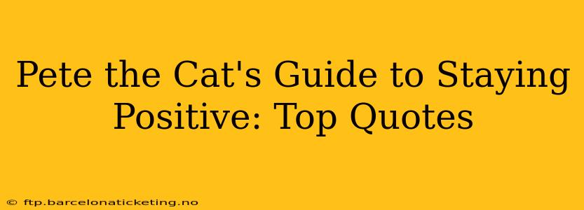 Pete the Cat's Guide to Staying Positive: Top Quotes