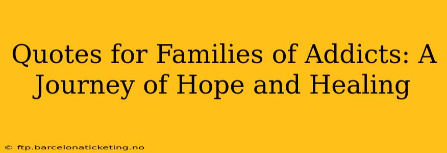Quotes for Families of Addicts: A Journey of Hope and Healing