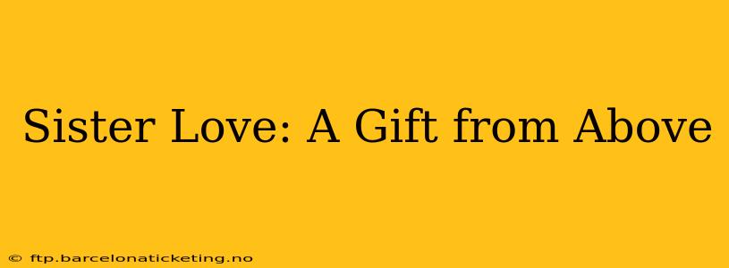 Sister Love: A Gift from Above