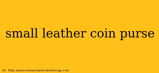 small leather coin purse