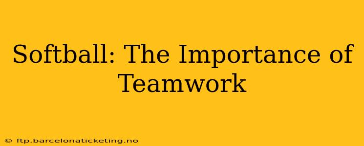 Softball: The Importance of Teamwork