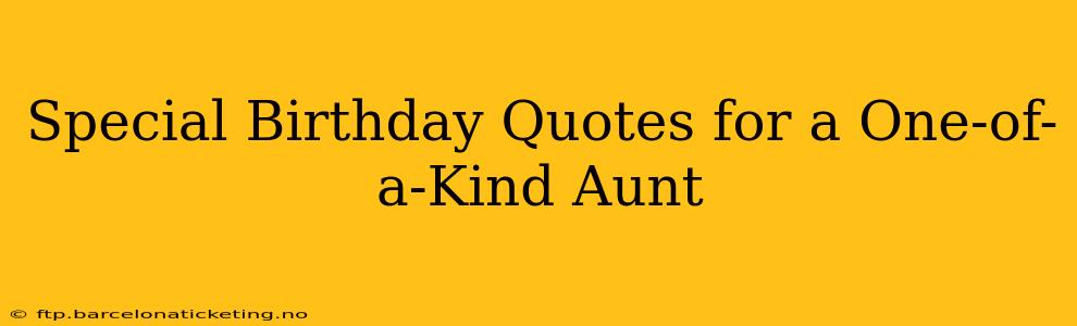 Special Birthday Quotes for a One-of-a-Kind Aunt