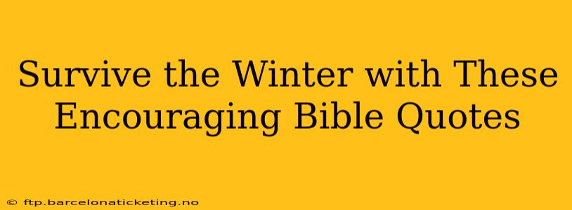Survive the Winter with These Encouraging Bible Quotes