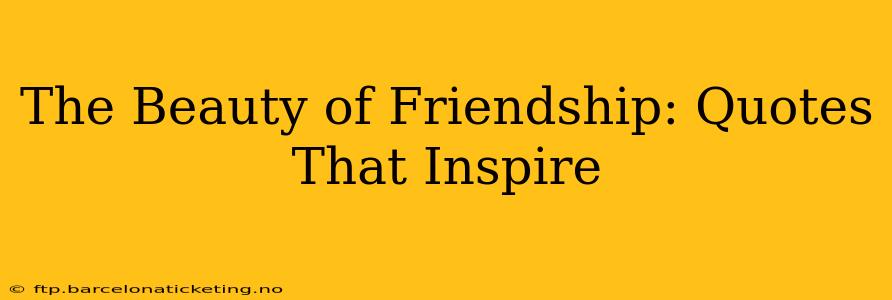 The Beauty of Friendship: Quotes That Inspire