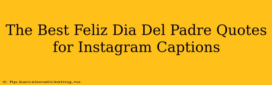 The Best Feliz Dia Del Padre Quotes for Instagram Captions