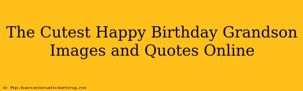 The Cutest Happy Birthday Grandson Images and Quotes Online