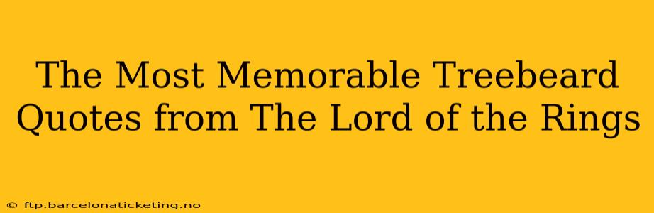 The Most Memorable Treebeard Quotes from The Lord of the Rings