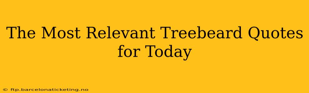 The Most Relevant Treebeard Quotes for Today