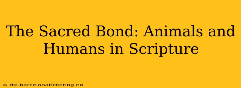 The Sacred Bond: Animals and Humans in Scripture