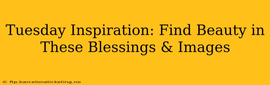 Tuesday Inspiration: Find Beauty in These Blessings & Images