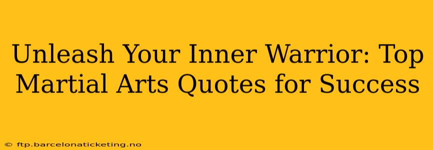 Unleash Your Inner Warrior: Top Martial Arts Quotes for Success