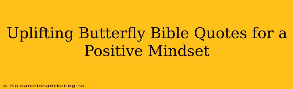 Uplifting Butterfly Bible Quotes for a Positive Mindset