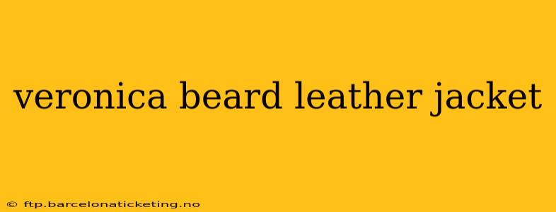 veronica beard leather jacket