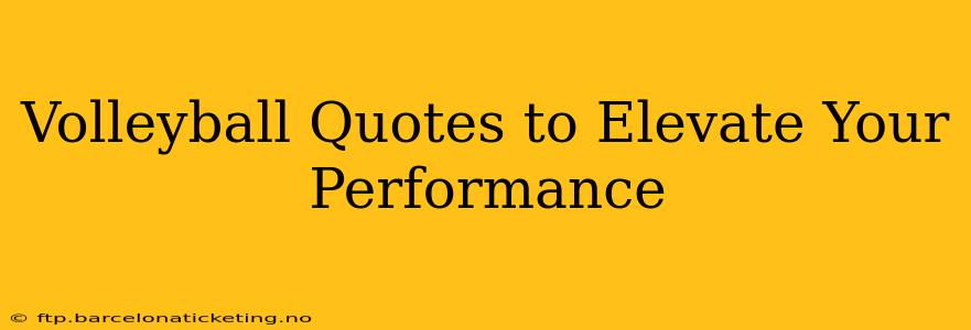 Volleyball Quotes to Elevate Your Performance